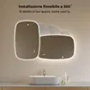 S'AFIELINA Specchio da bagno 80×50 cm con illuminazione Anteprima dell’immagine prodotto 8