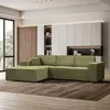 Ecksofa PEDRO L Dunkelgrün, 267x170 cm, Sofa L-form Breite Produktbild-Vorschau 1