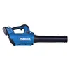 A blue and black Makita battery-powered leaf blower is shown against a white background. Náhľad obrázku produktu