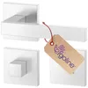 Edelstahl Eckig Türgriff CUBE NEO für Badtüren WC Produktbild-Vorschau 1