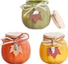 3er Set kerzen im Glas, mit Holzdeckel. Vanille, Orange, Produktbild-Vorschau 1