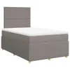 Maison Exclusive - Boxspringbett mit Matratze Taupe 120x190 Produktbild-Vorschau 3