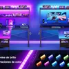 Gaming Schreibtisch L-Form 110x80 cm LED Steckdose Produktbild-Vorschau 6