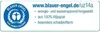 A certification label for "Blauer Engel" (Blue Angel) with details about the product's environmental impact. Náhled obrázku produktu