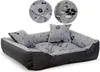 Hundebett Laufstall 75x65cm wasserdicht Knochen schwarz Produktbild-Vorschau 1