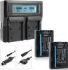 2x Akku + Lader für Sony NP-FH50 NP-FH60 NP-FH70 NP-FH100 Produktbild-Vorschau 1