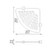 Nimco Nava - Eckduschablege IXI, schwarz-Plexiglas NA X211 Produktbild-Vorschau 2