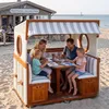 Gosch-Lounge Strandkorb 6-Sitzer durchgeflochten Mahagoni Produktbild-Vorschau 2