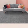 A gray sofa with colorful pillows sits on a gray carpet in front of a pink wall. Anteprima dell’immagine prodotto