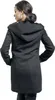 SOLO cappotto donna manica lunga cappuccio zip stampa Anteprima dell’immagine prodotto 25