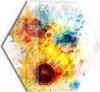 DEQORI Glasbild Echtglas 40x35 cm 'Sonnenblumenfreude' Produktbild-Vorschau 1