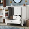 Mobile bagno autoportante con tre cassetti, lavabo con Anteprima dell’immagine prodotto 1