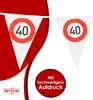 Happy Birthday Wimpelkette 40 4–5 m – elegante Deko zum 40. Produktbild-Vorschau 4