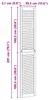 vidaXL Porta armadio 2 pz Naturale 201 x 2,1 x 39,5 cm Anteprima dell’immagine prodotto 7