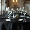 Runde gastronomische Tischdecke 260 cm in Schwarz – Produktbild-Vorschau 3