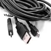A close-up shot of a coiled black USB cable with multiple connectors. Produktbild-Vorschau