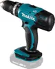 A cordless drill with a battery pack attached, shown against a white background. Produktbild-Vorschau
