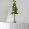 LED Tannenbaum Lummer - stehend - Tischbaum - 10 warmweiße LED - H: 45cm - Batteriebetrieb - grün Produktbild-Vorschau