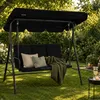 HinHocker Hollywoodschaukel 3-Sitzer mit Sonnendach, Produktbild-Vorschau 2