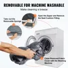 An illustration showing how to remove and wash the cover of a dog car seat. Náhľad obrázku produktu