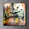 Coloray Uhr auf Leinwand 30x30 cm Wand Uhr Dekoration Produktbild-Vorschau 2