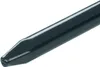 A close-up, angled view of the pointed tip of a black garden fence element against a white background. Produktbild-Vorschau