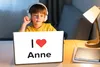 MuchoWow® Laptop Aufkleber Sticker Cover Ich liebe - Anne - Produktbild-Vorschau 3