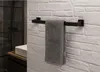 TOJ Handdoekhouder zwart, 60 cm – RVS handdoekstang voor Productafbeelding-voorbeeld 2