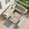 MeXo Gartenmöbel Set Aluminium 5-tlg. Gartenlounge Set für Produktbild-Vorschau 4