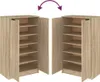 Two open wooden cabinets with shelves. Anteprima dell’immagine prodotto
