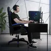 ML-Design Gaming Stuhl mit Fußstütze, Schwarz-Blau aus Produktbild-Vorschau 7