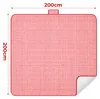 R2Invest Couverture de pique-nique 200x200 rouge Voir les images du produit 5