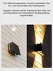 Solarleuchte moderner Wandstrahler 5 helle LED Wandlampe Produktbild-Vorschau 7