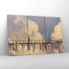 Bild auf Leinwand - Leinwandbild - Wolken Brücke Vögel Produktbild-Vorschau 4