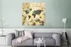 MuchoWow® Poster Weltkarte - Aquarelle - Zeitungen 75x75 cm Produktbild-Vorschau 5