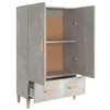 vidaXL Highboard gris béton 70x31x115 cm Bois composite Voir les images du produit 4