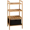 KESPER Badregal aus Bambus mit Korb – - – 44 x 33 x 93 cm – Produktbild-Vorschau 2