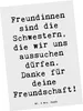 Mr. & Mrs. Panda Postkarte Spruch Freundinnen Schwestern - Produktbild-Vorschau 1