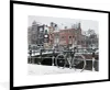 MuchoWow® Gerahmtes Poster Amsterdam - Fahrrad - Winter Produktbild-Vorschau 1