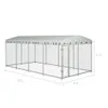 vidaXL Chenil d'extérieur avec toit 7,6x3,8x2,3 m Voir les images du produit 11