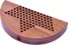 A wooden game board with a hexagonal grid of holes and a small red component visible on the side. Produktbild-Vorschau