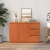 vidaXL Komoda se zásuvkami, hnědá, vzhled dubu, 111 x 34 x Náhled obrázku produktu 3