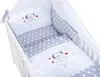 KMbaby Babybett Jose weiss 120x60 mit 10tlg Bettwäsche Set Produktbild-Vorschau 2