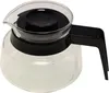 A glass coffee pot with a black lid and handle. Anteprima dell’immagine prodotto