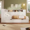 Flieks Klassisches Bett 90x200cm, Schlafsofa Sofabett mit Produktbild-Vorschau 3
