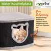 Katzenhöhle Katzenbett Katzenhaus Sisal Schwarz zooprinz | Produktbild-Vorschau 2