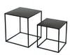 DanDiBo Couchtisch Schwarz Metall 2er Set Beistelltisch Produktbild-Vorschau 6