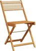 vidaXL Gartenstühle 4 Stk. Klappbar Beige Massivholz Akazie Produktbild-Vorschau 3