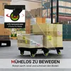 HOMCOM skládací kovový vozík s kolečky a nastavitelnou Náhled obrázku produktu 6
