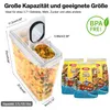 YASHE 4 Stücke Vorratsdosen Set 3.7L, Vorratsdosen mit Produktbild-Vorschau 2